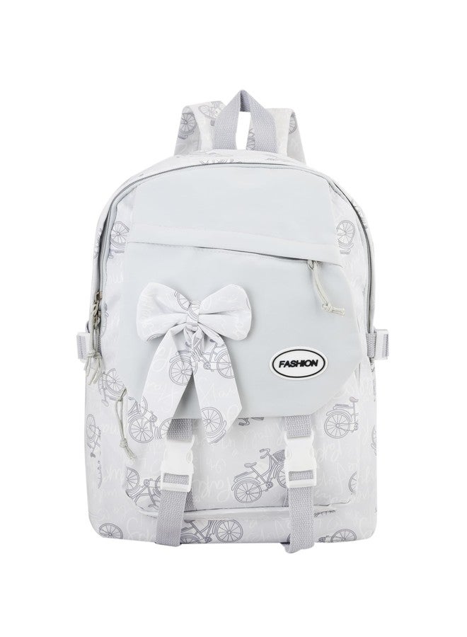 Areo Bag - 25 Litre Water resistant School Backpack Bags for Girl - Large 17 Inch Laptop Bag for Girls 12+ Years, College Bag for Girls, Women, Ideal for Office, Travel, School, College (GREY) - Image 1